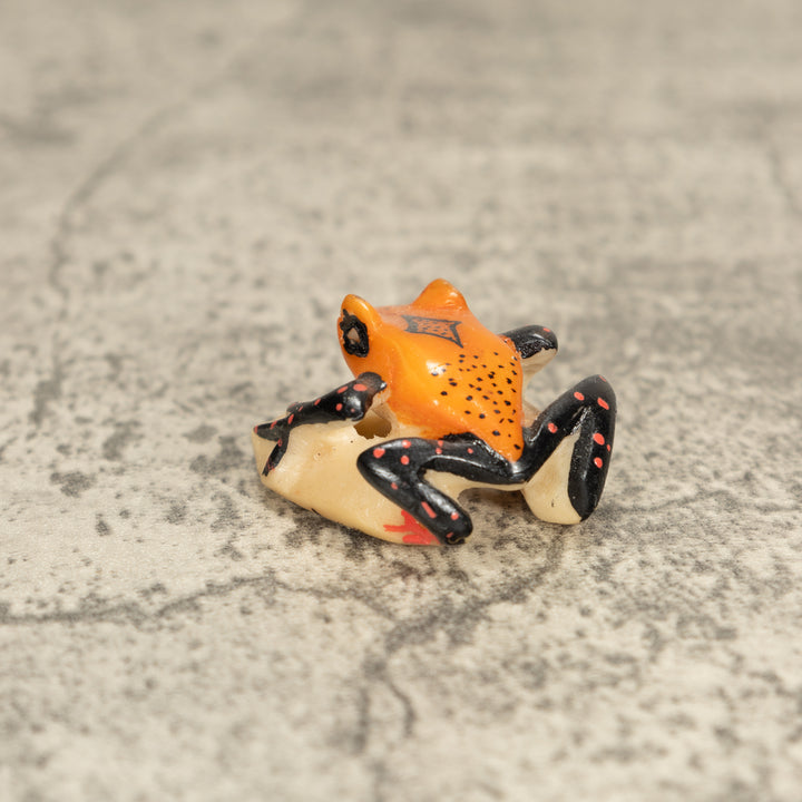 Vintage Poison Dart Tagua Nut Carving