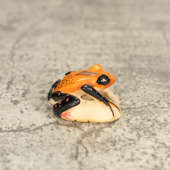 Vintage Poison Dart Tagua Nut Carving