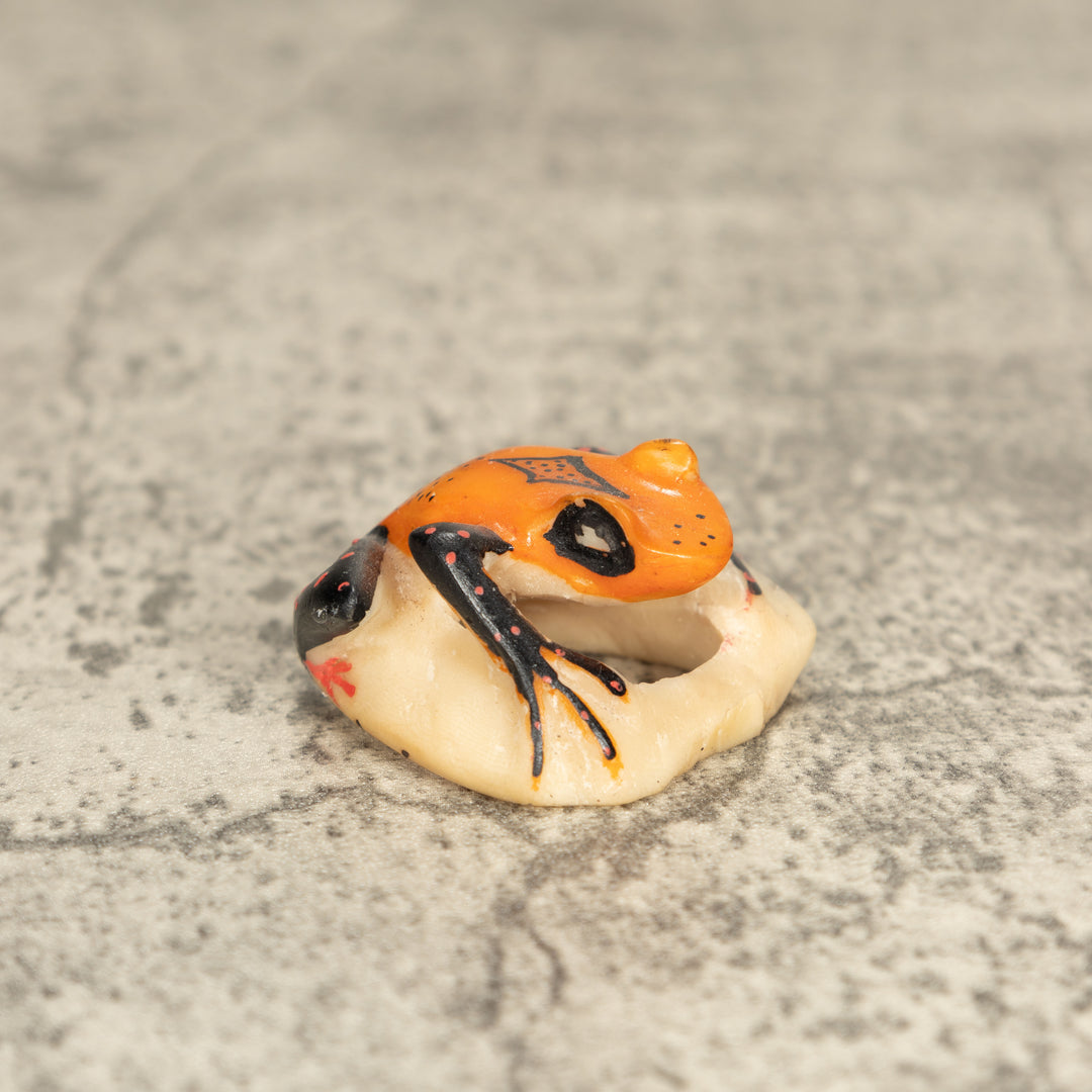 Vintage Poison Dart Tagua Nut Carving