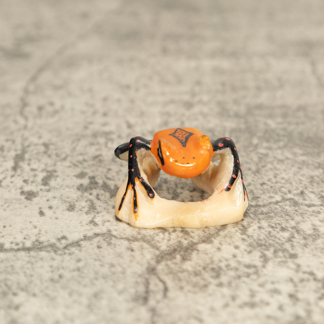 Vintage Poison Dart Tagua Nut Carving