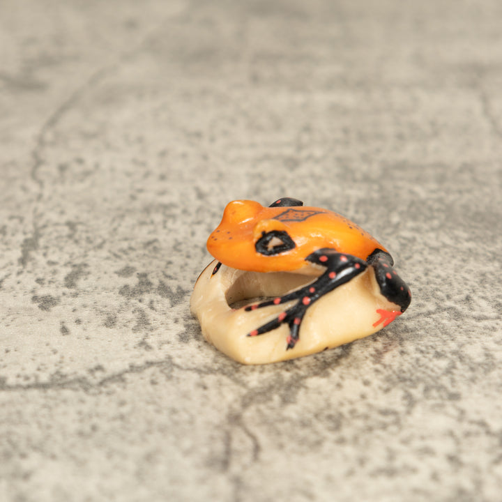 Vintage Poison Dart Tagua Nut Carving