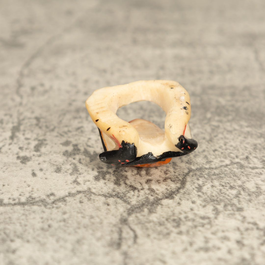 Vintage Poison Dart Tagua Nut Carving