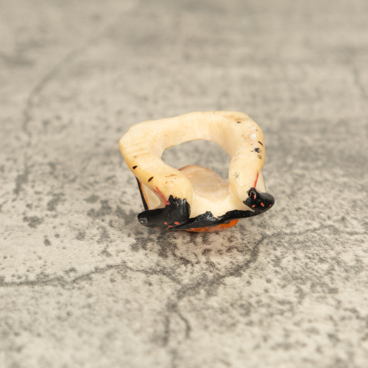 Vintage Poison Dart Tagua Nut Carving