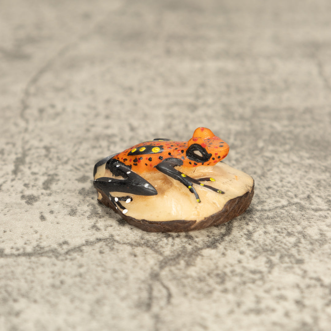 Vintage Poison Dart Tagua Nut Carving