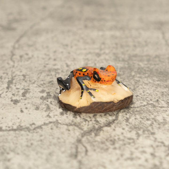 Vintage Poison Dart Tagua Nut Carving