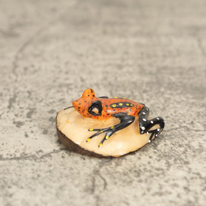 Vintage Poison Dart Tagua Nut Carving