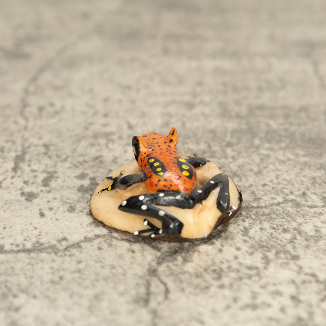 Vintage Poison Dart Tagua Nut Carving