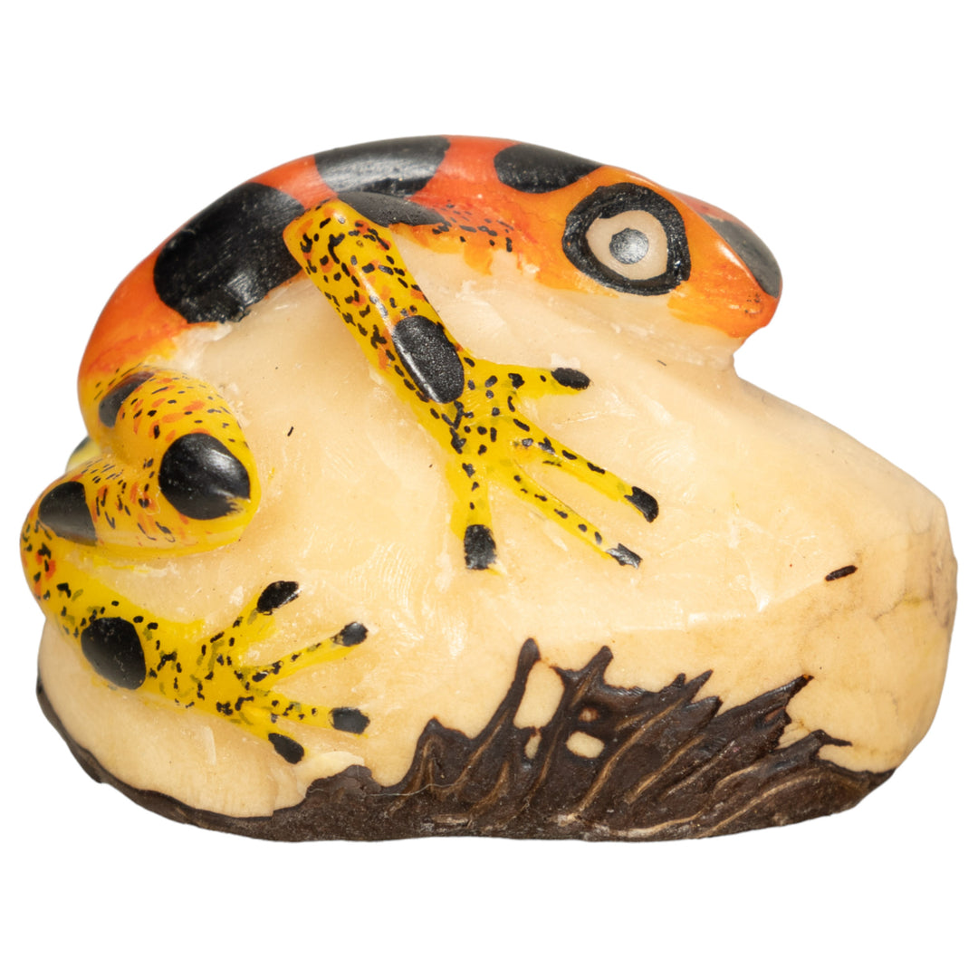 Vintage Poison Dart Tagua Nut Carving