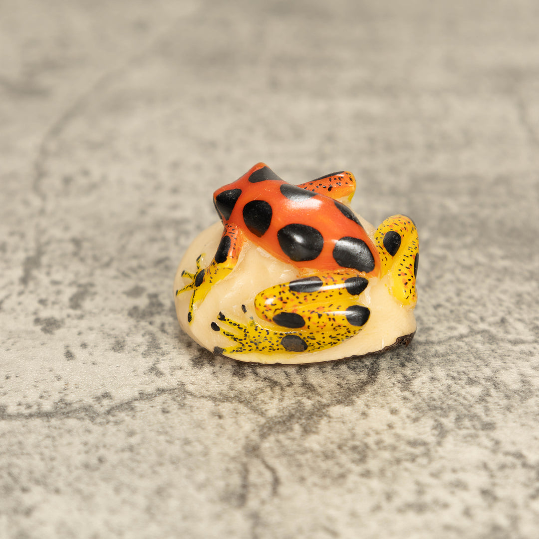 Vintage Poison Dart Tagua Nut Carving