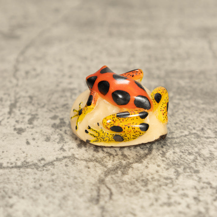 Vintage Poison Dart Tagua Nut Carving