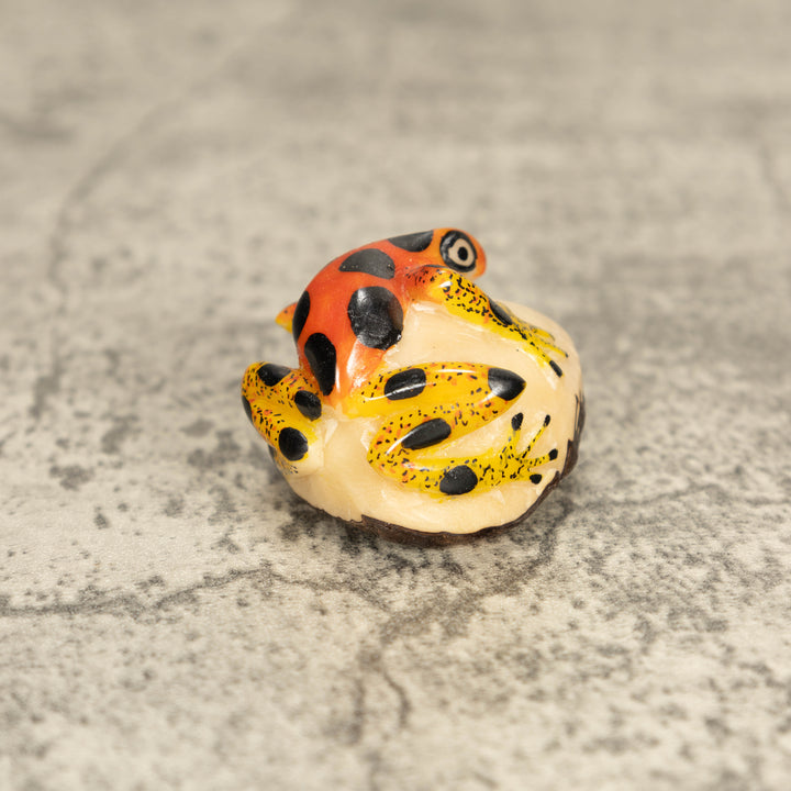 Vintage Poison Dart Tagua Nut Carving