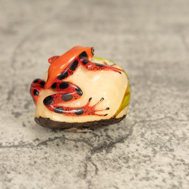 Vintage Poison Dart Tagua Nut Carving