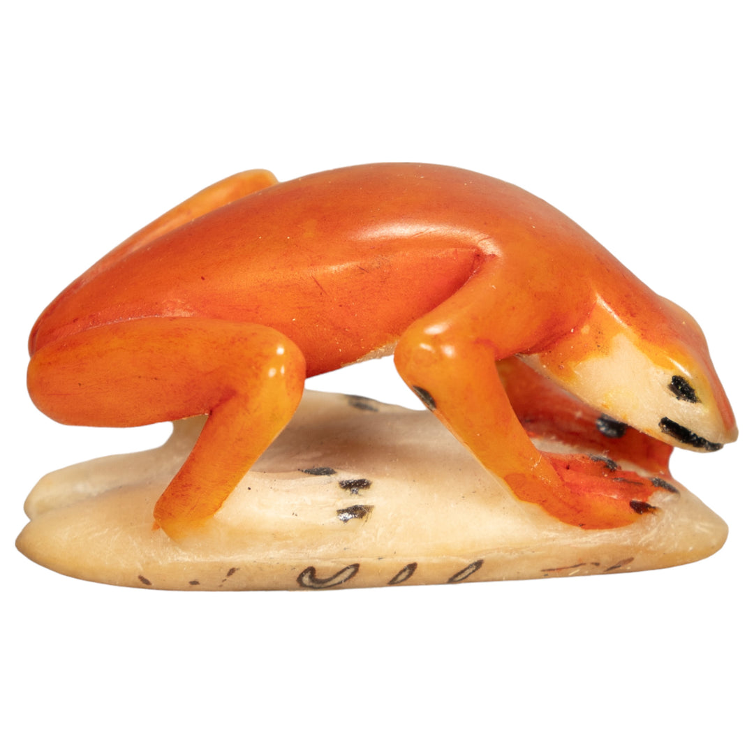 Vintage Poison Dart Tagua Nut Carving