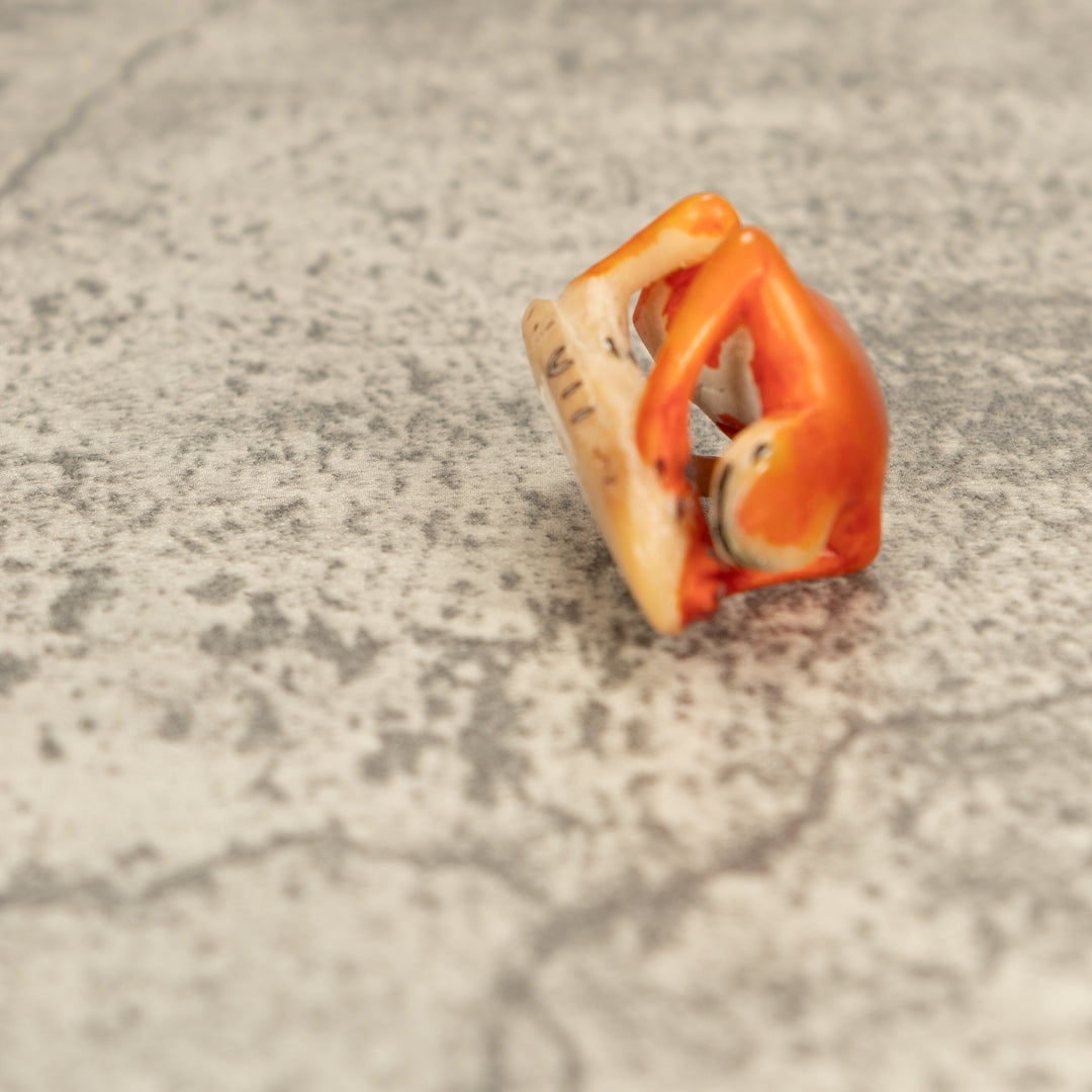 Vintage Poison Dart Tagua Nut Carving