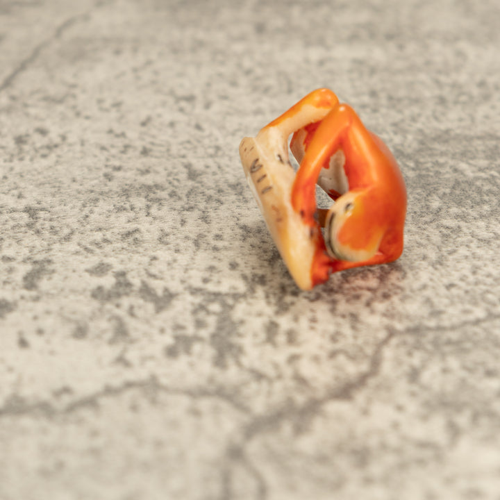 Vintage Poison Dart Tagua Nut Carving