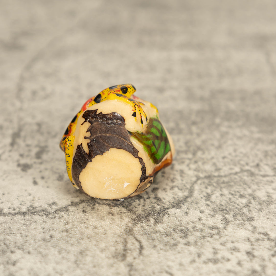 Vintage Poison Dart Tagua Nut Carving