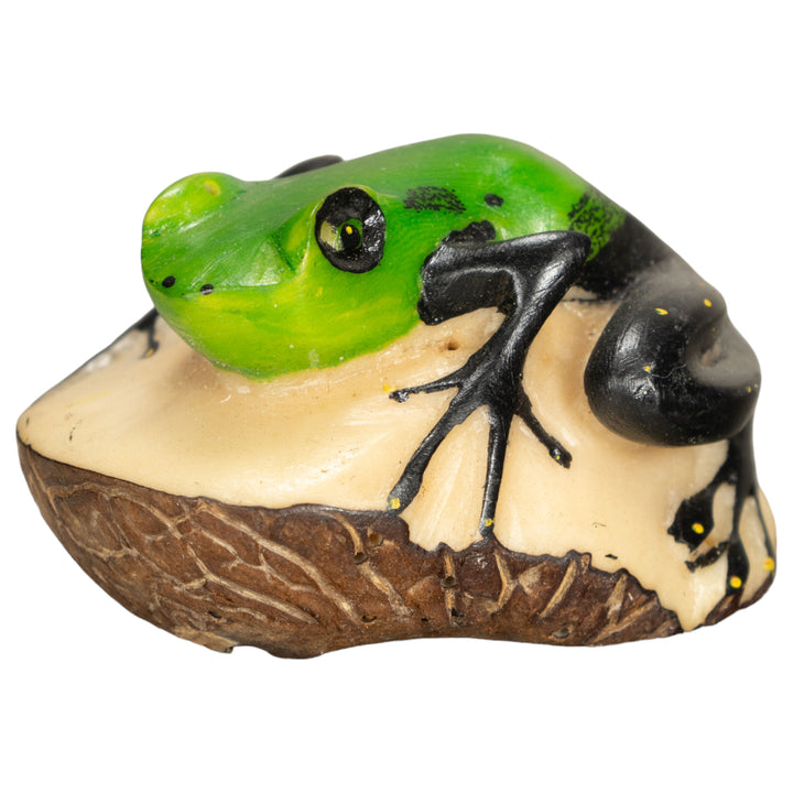 Vintage Poison Dart Tagua Nut Carving