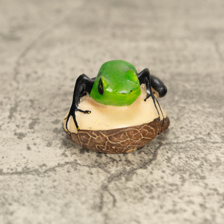 Vintage Poison Dart Tagua Nut Carving