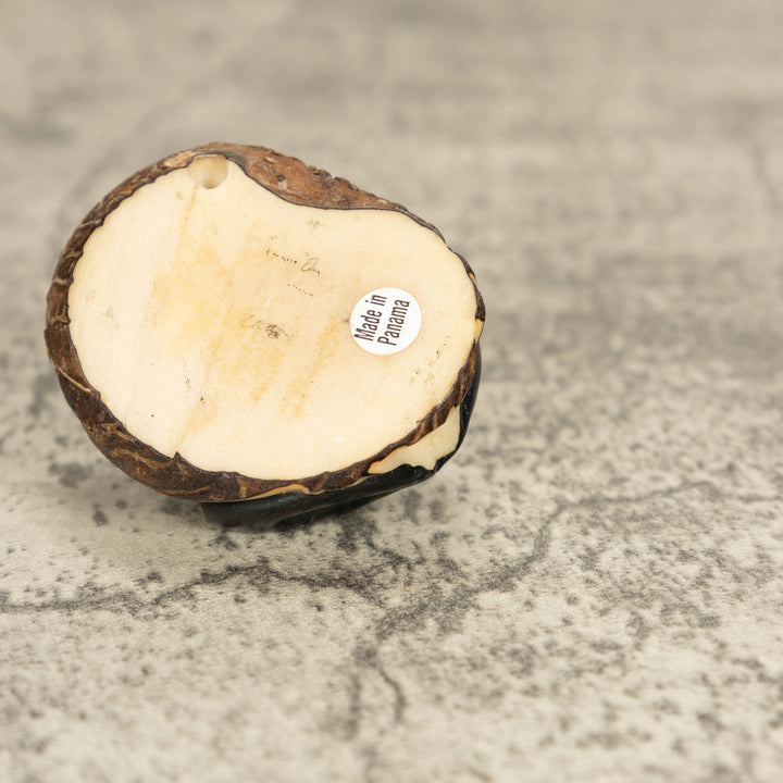 Vintage Poison Dart Tagua Nut Carving