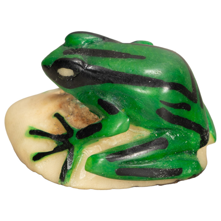 Vintage Poison Dart Tagua Nut Carving