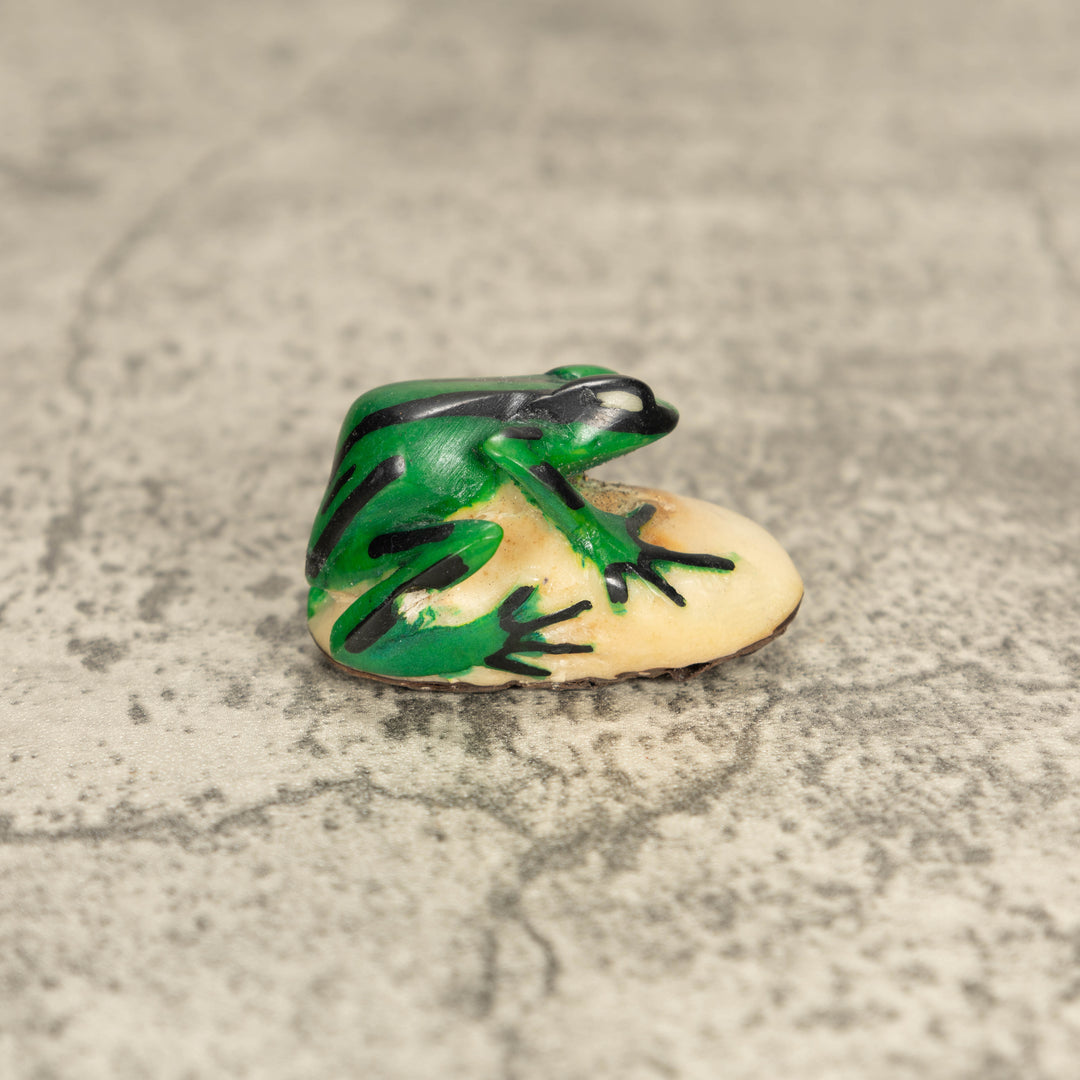 Vintage Poison Dart Tagua Nut Carving