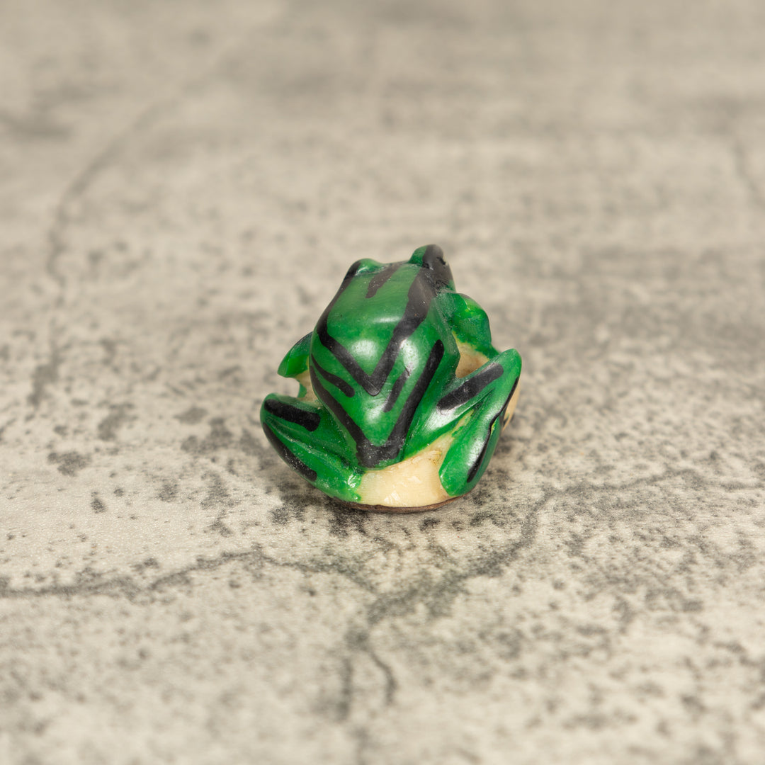 Vintage Poison Dart Tagua Nut Carving