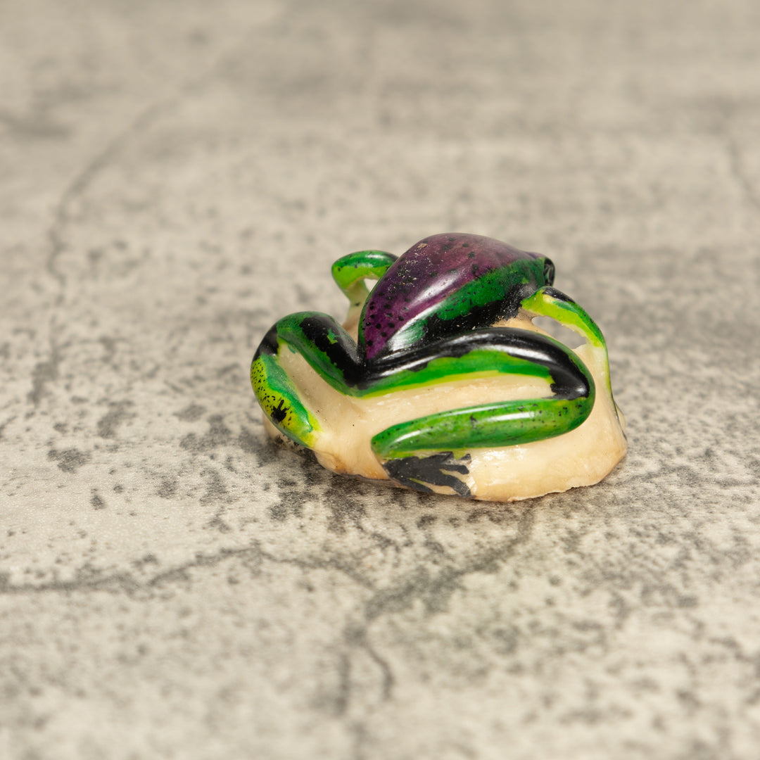 Vintage Poison Dart Tagua Nut Carving