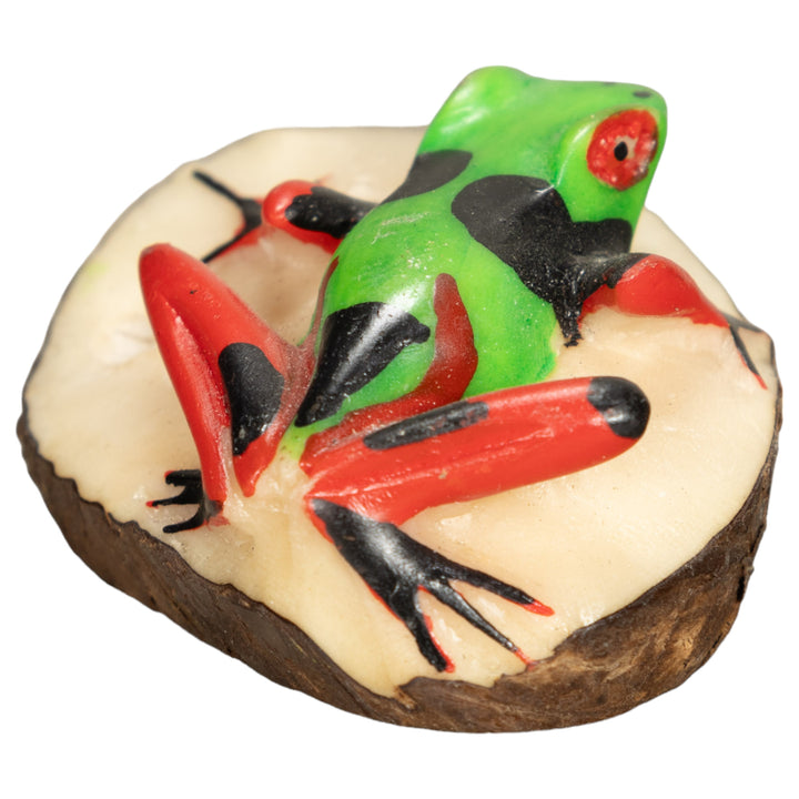 Vintage Poison Dart Tagua Nut Carving