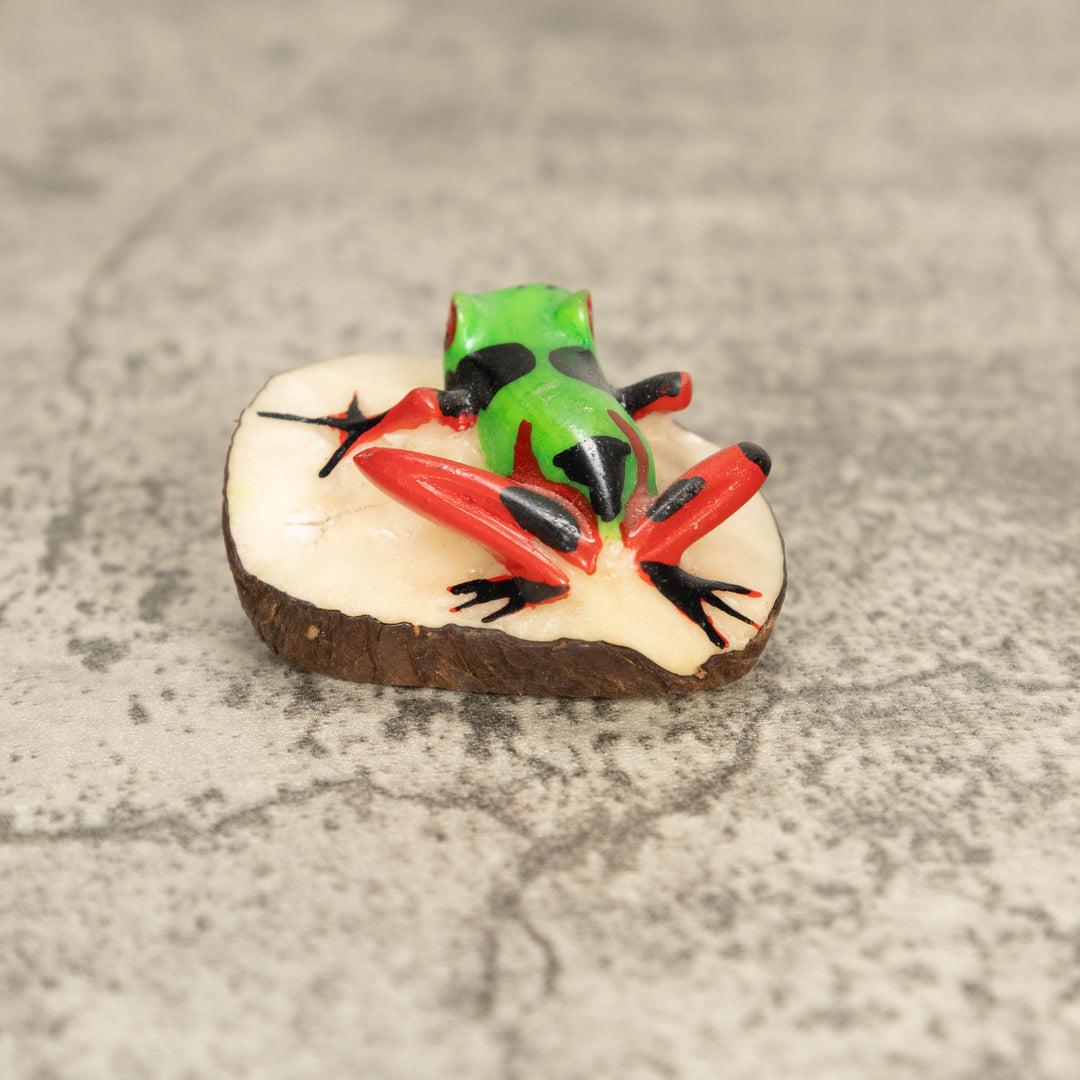 Vintage Poison Dart Tagua Nut Carving