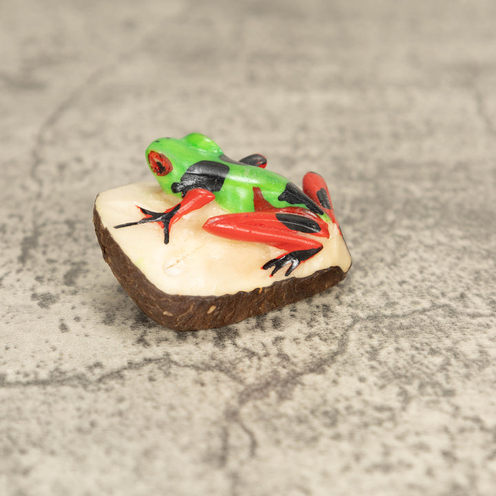 Vintage Poison Dart Tagua Nut Carving