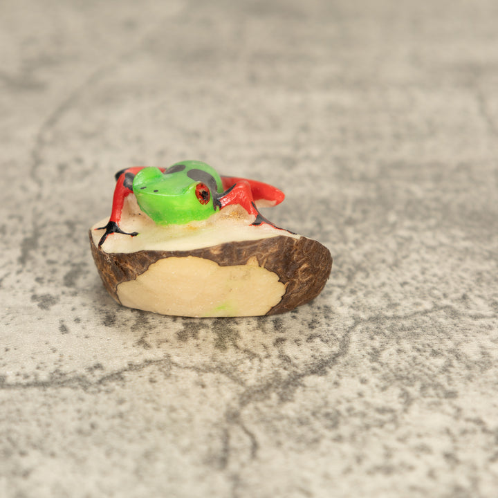 Vintage Poison Dart Tagua Nut Carving