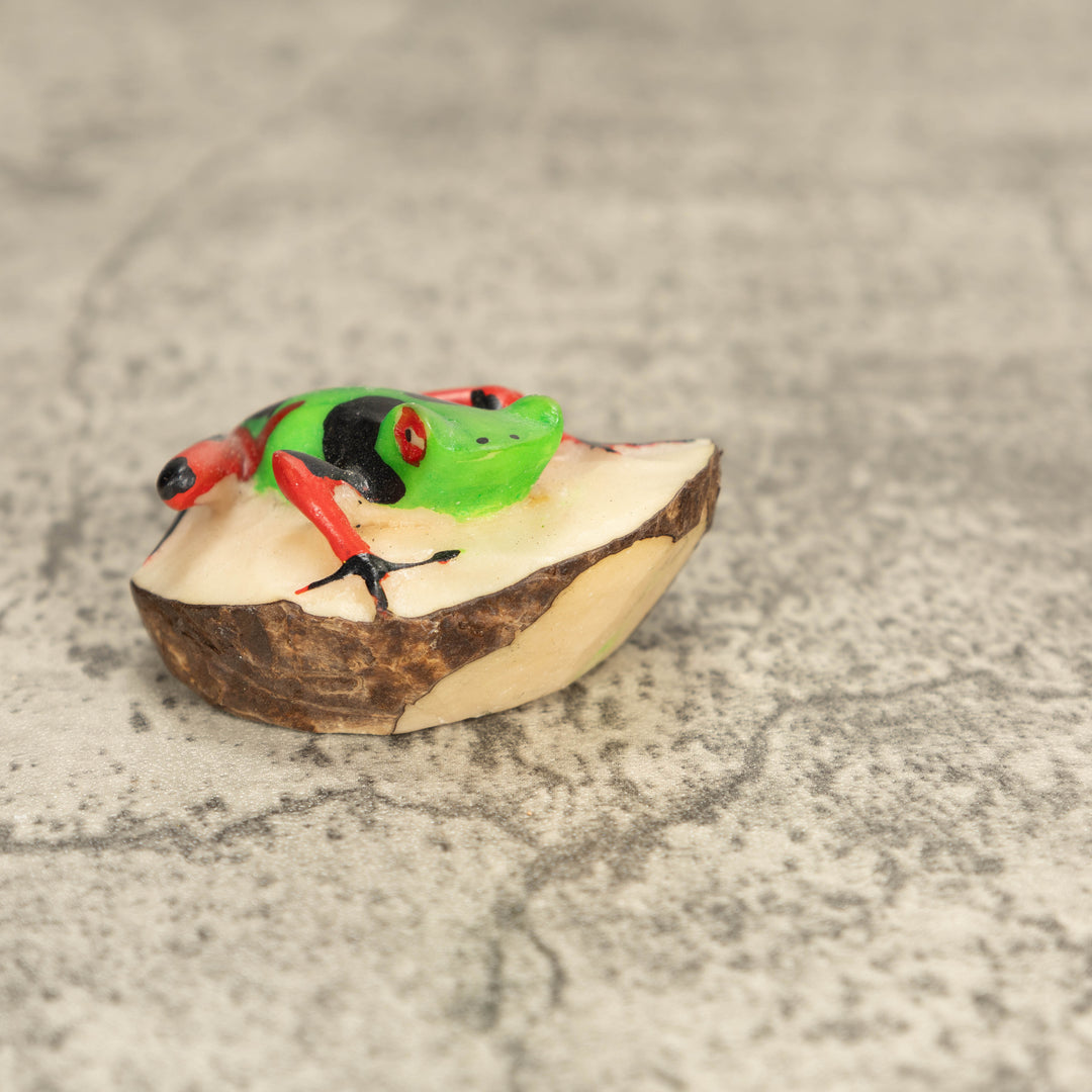 Vintage Poison Dart Tagua Nut Carving