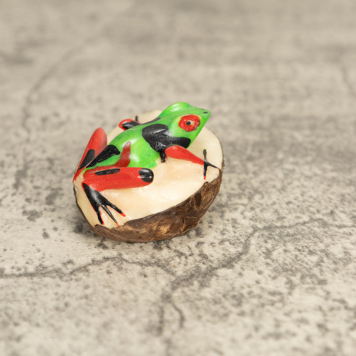 Vintage Poison Dart Tagua Nut Carving