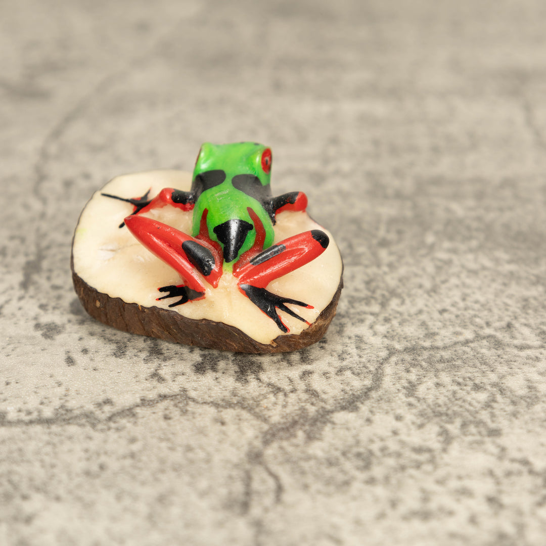 Vintage Poison Dart Tagua Nut Carving