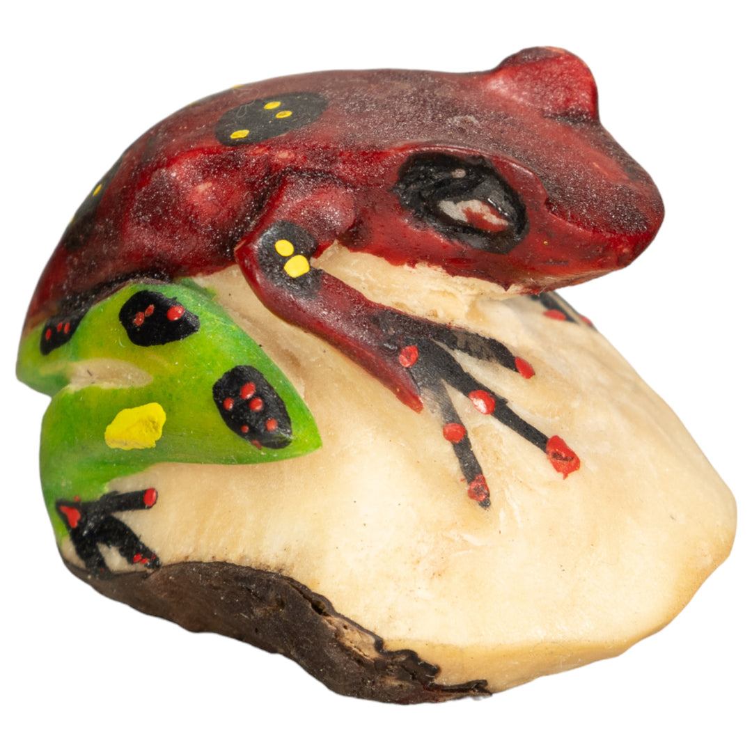 Vintage Poison Dart Tagua Nut Carving