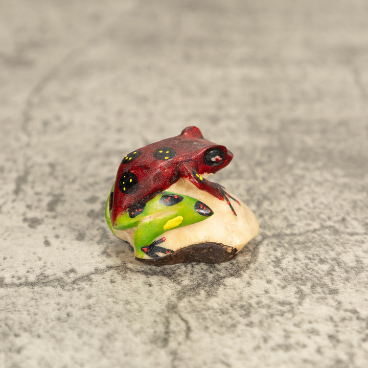 Vintage Poison Dart Tagua Nut Carving