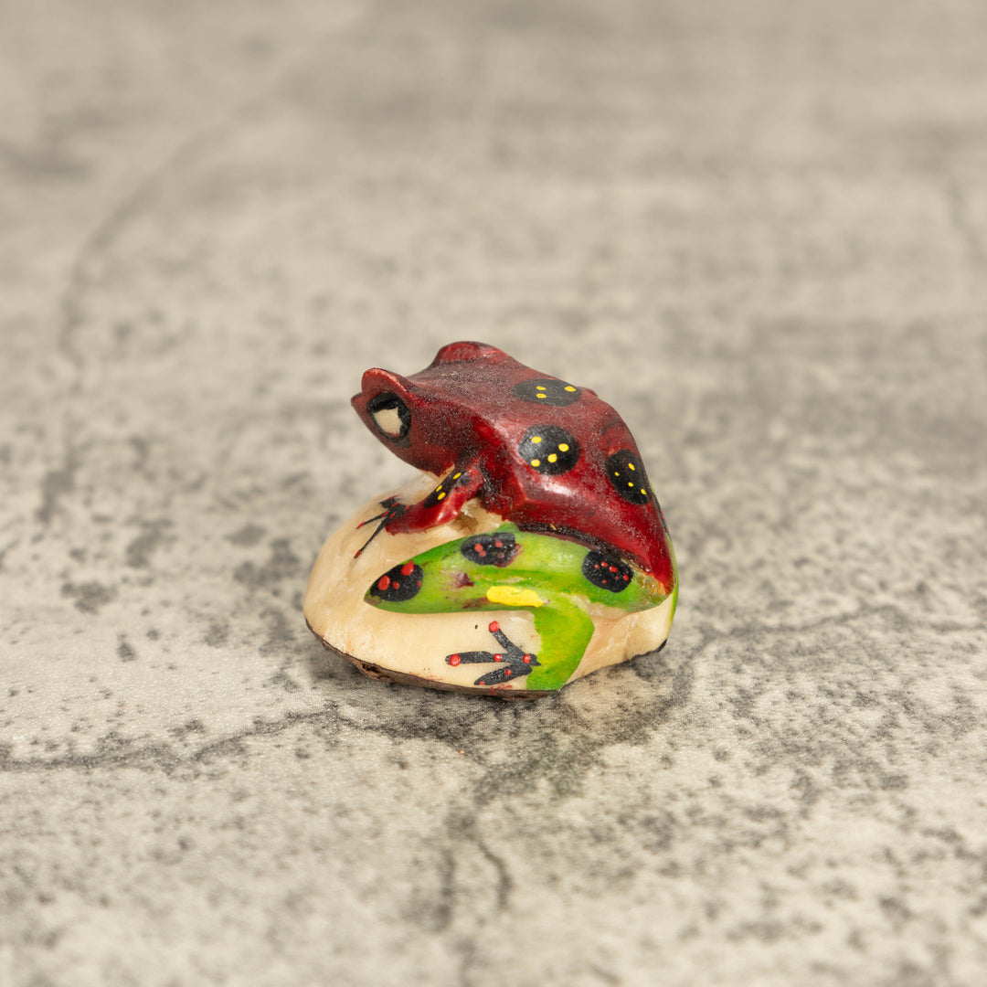 Vintage Poison Dart Tagua Nut Carving