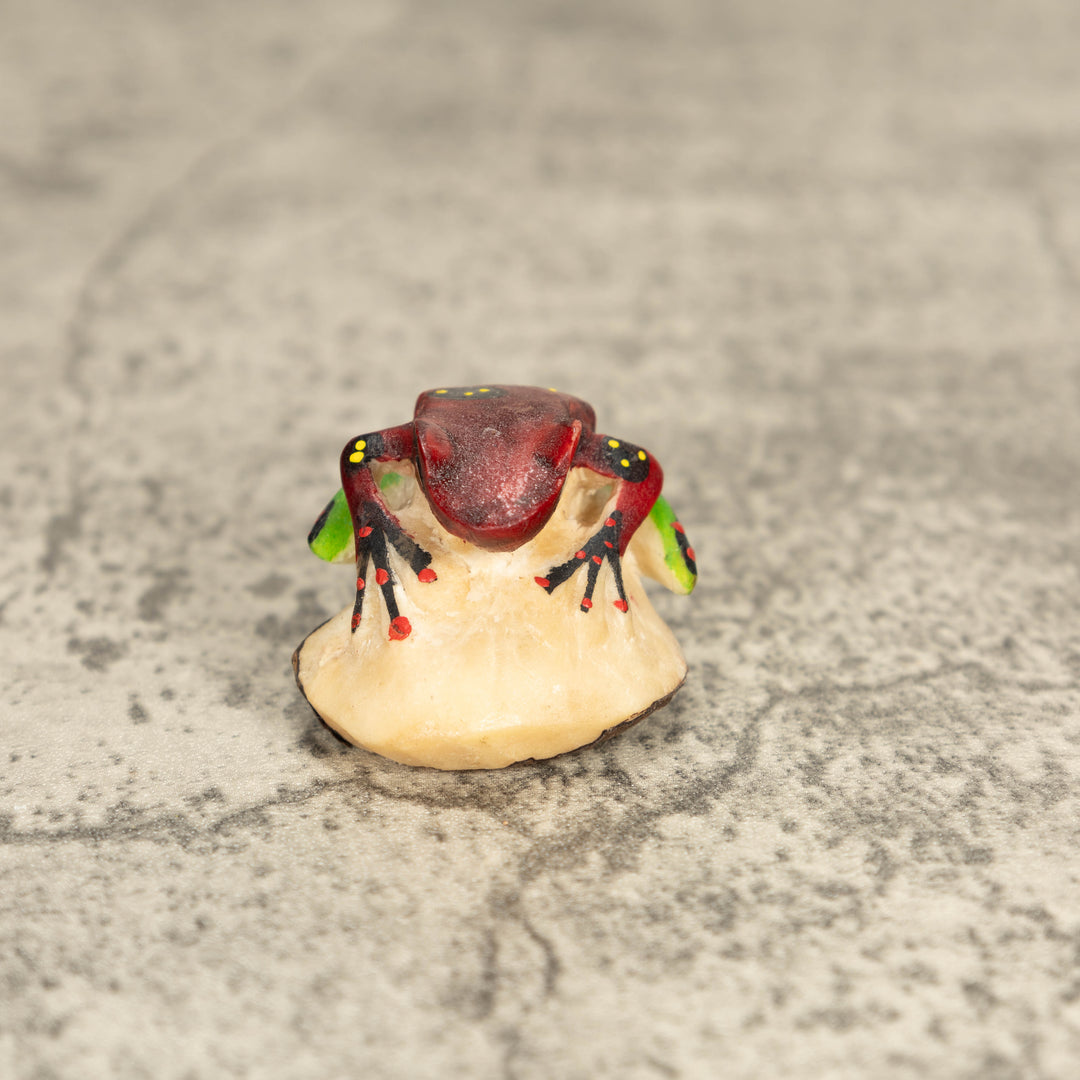 Vintage Poison Dart Tagua Nut Carving