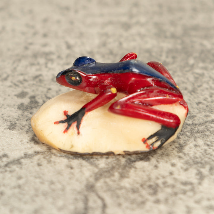 Vintage Poison Dart Tagua Nut Carving