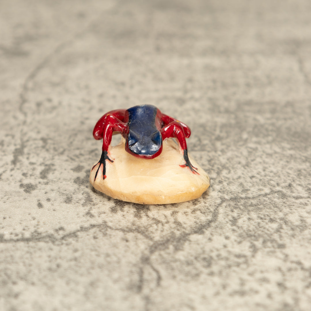 Vintage Poison Dart Tagua Nut Carving