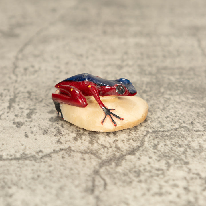 Vintage Poison Dart Tagua Nut Carving