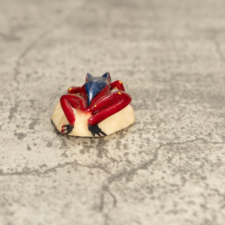 Vintage Poison Dart Tagua Nut Carving