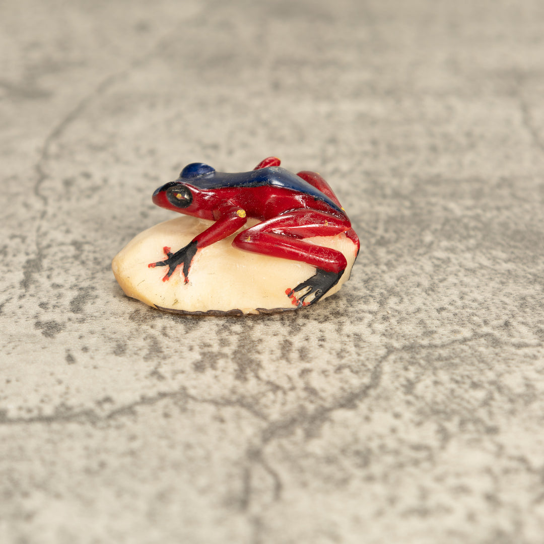 Vintage Poison Dart Tagua Nut Carving