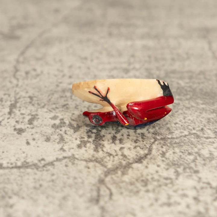 Vintage Poison Dart Tagua Nut Carving