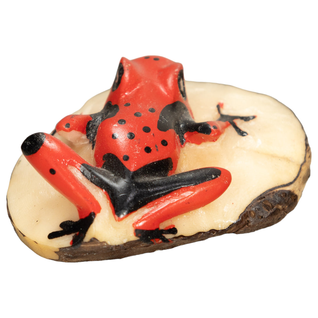 Vintage Poison Dart Tagua Nut Carving