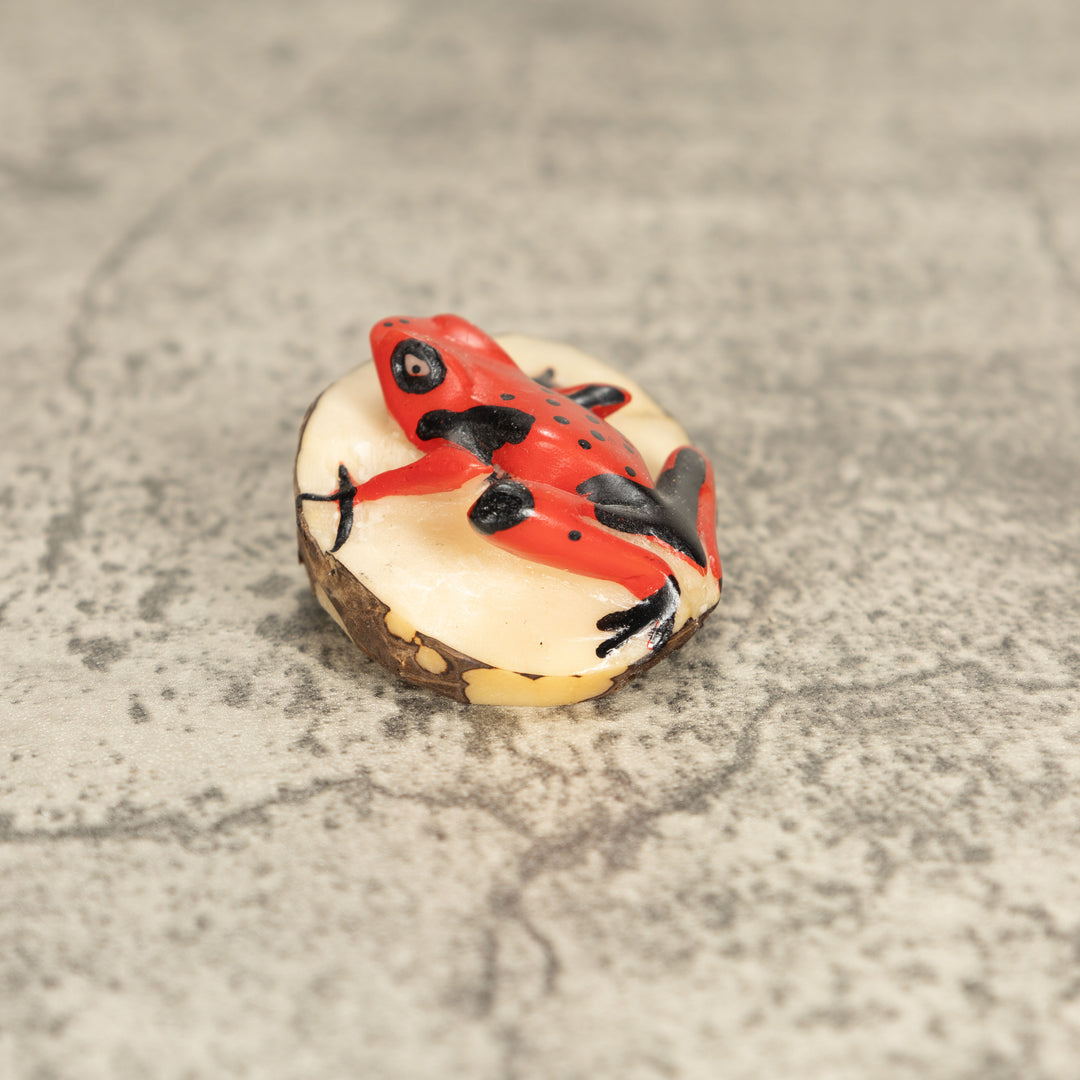 Vintage Poison Dart Tagua Nut Carving