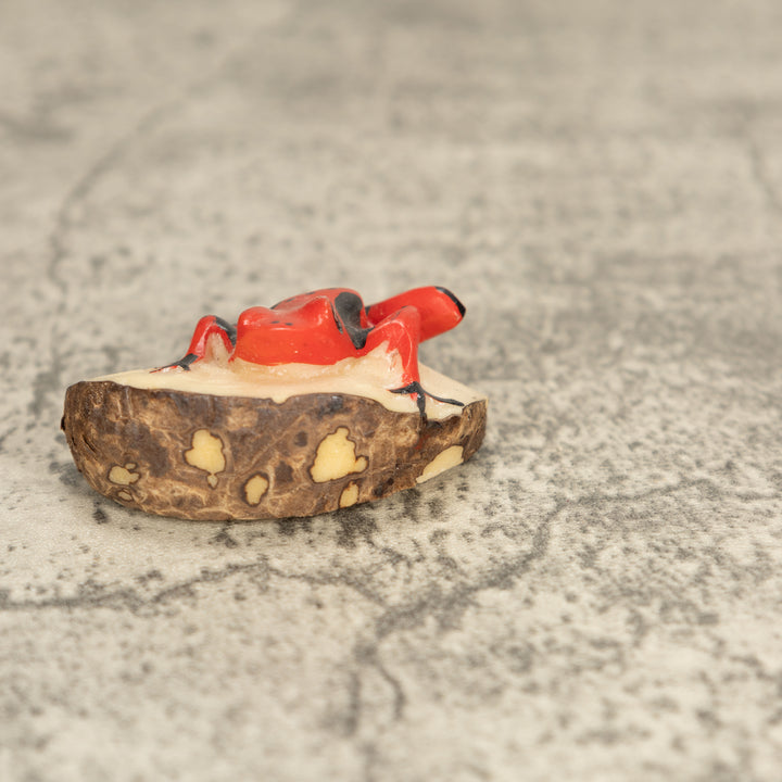 Vintage Poison Dart Tagua Nut Carving