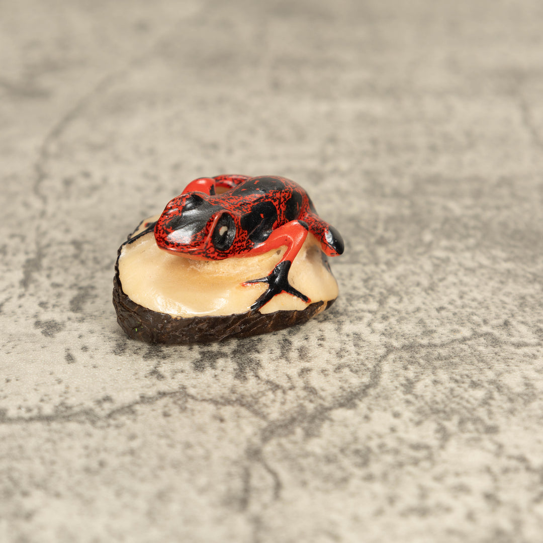 Vintage Poison Dart Tagua Nut Carving