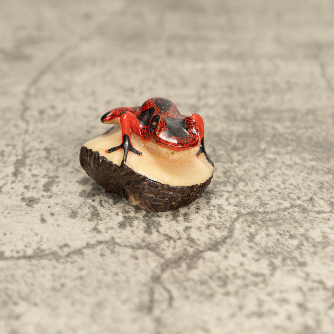 Vintage Poison Dart Tagua Nut Carving