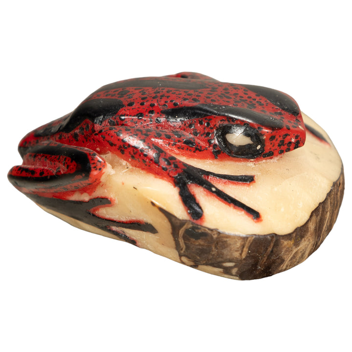 Vintage Poison Dart Tagua Nut Carving